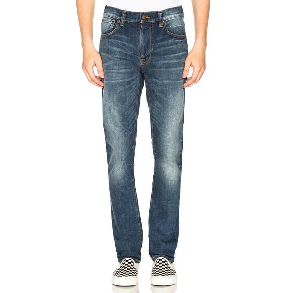 Nudie Jeans Lean Dean Straight Classic Fit Lost Legend 36x28 Altered Inseam - Picture 12 of 16